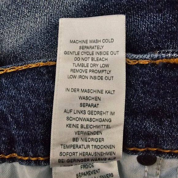 True Religion World Tour Denim Geno Relaxed Slim Blue Jeans - Picture 9 of 10